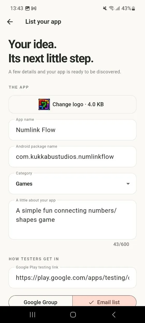 Looply app screen 12