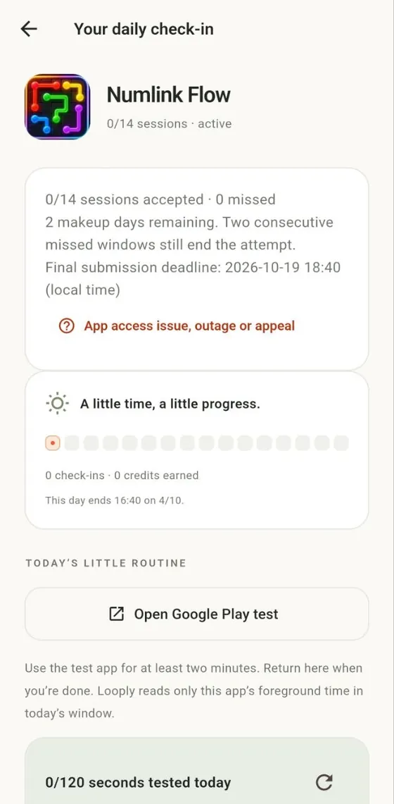 Looply app screen 5
