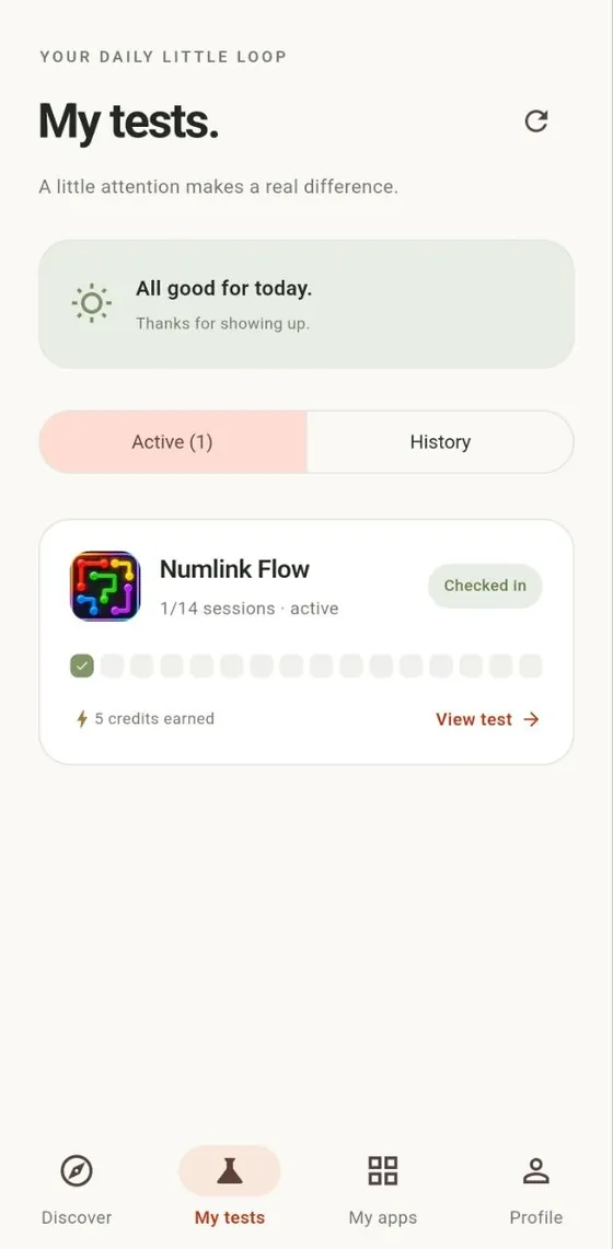 Looply app screen 7